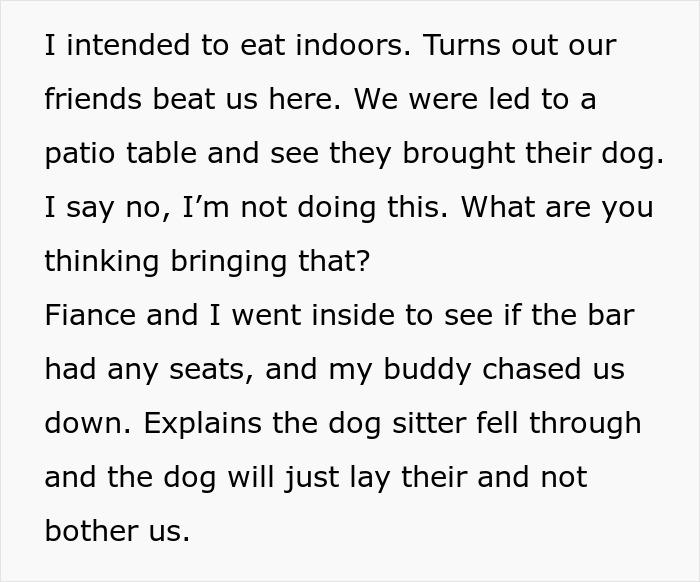 "[Am I The Jerk] For Leaving When Our Friends Brought Their Dog To Dinner?"